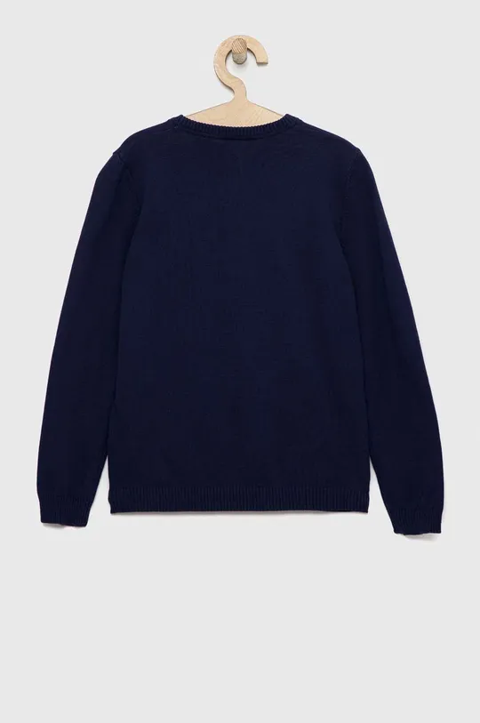 Детский хлопковый свитер United Colors of Benetton тёмно-синий
