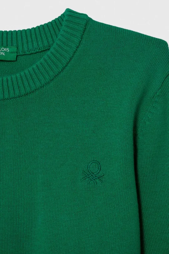 Otroški bombažen pulover United Colors of Benetton  100 % Bombaž