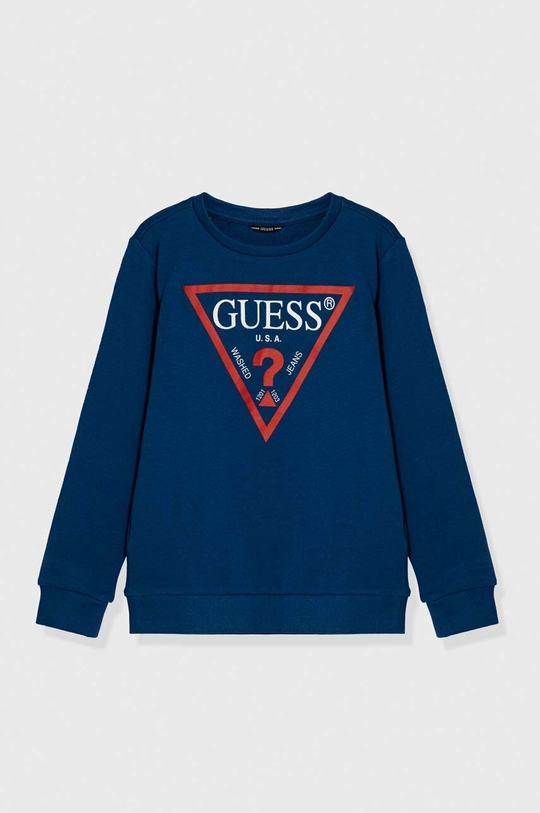 blu Guess felpa in cotone bambino/a Bambini