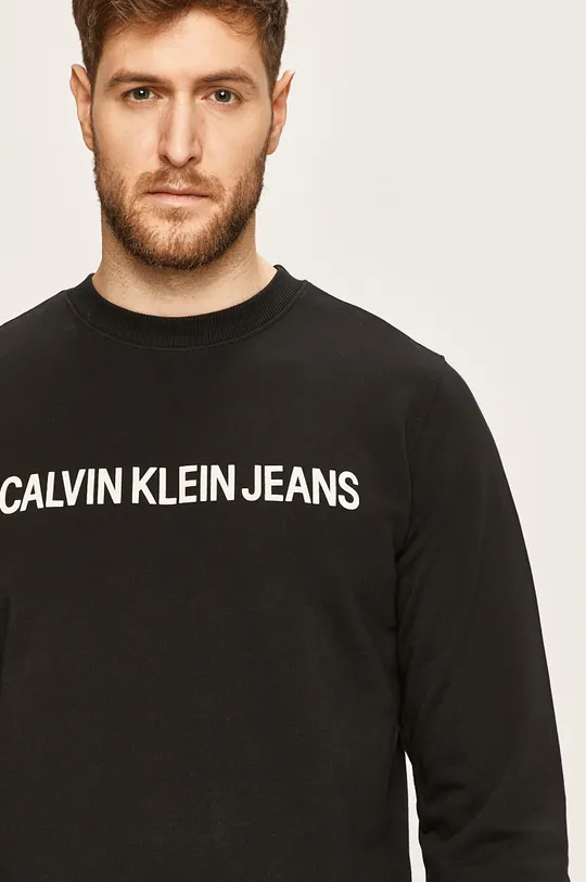 czarny Calvin Klein Jeans - Bluza J30J307757.NOS