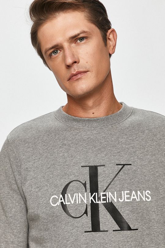 šedá Calvin Klein Jeans - Mikina