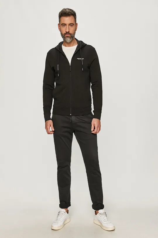 Armani Exchange pulover črna