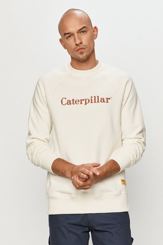 bílá Caterpillar - Bavlněná mikina