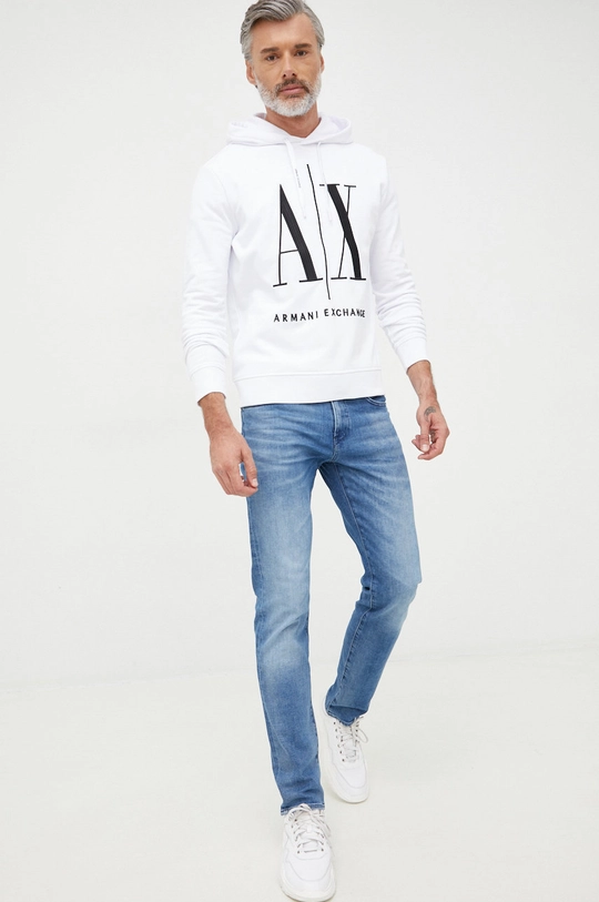 Armani Exchange bluza biały