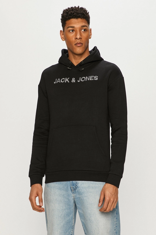 czarny Jack & Jones - Bluza Męski