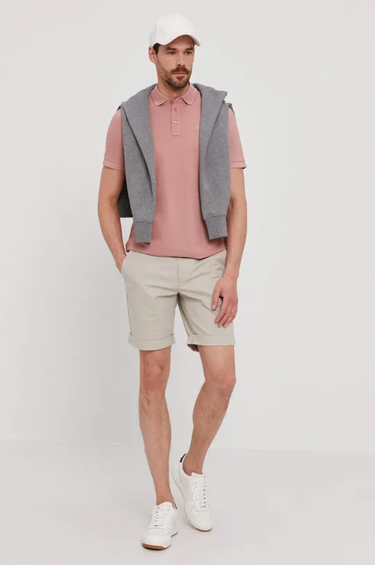 Selected Homme - Bluza bawełniana szary