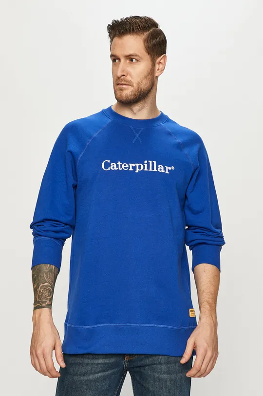 niebieski Caterpillar - Bluza Męski