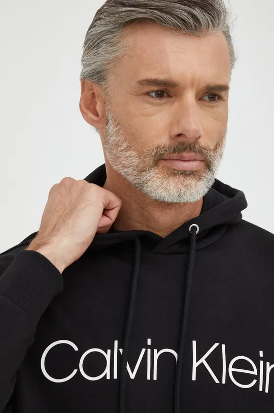 črna Calvin Klein bombažni pulover