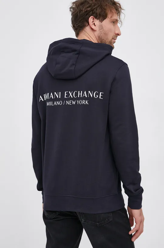 Armani Exchange bluza Materiał zasadniczy: 100 % Bawełna, Podszewka kaptura: 100 % Bawełna, Ściągacz: 97 % Bawełna, 3 % Elastan