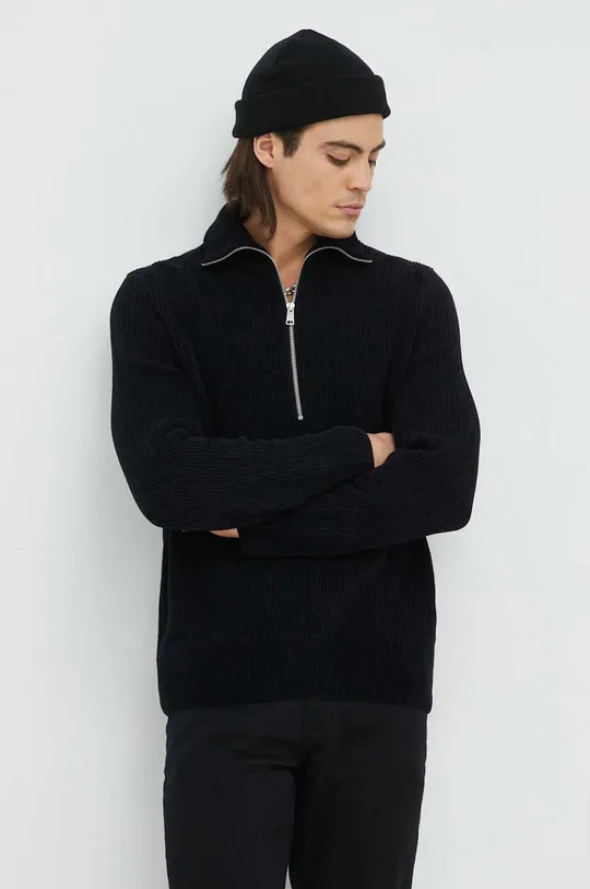 czarny Marc O'Polo sweter bawełniany Męski
