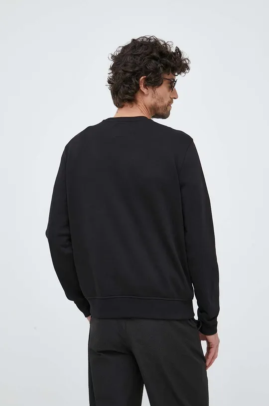 Βαμβακερή μπλούζα Armani Exchange μαύρο