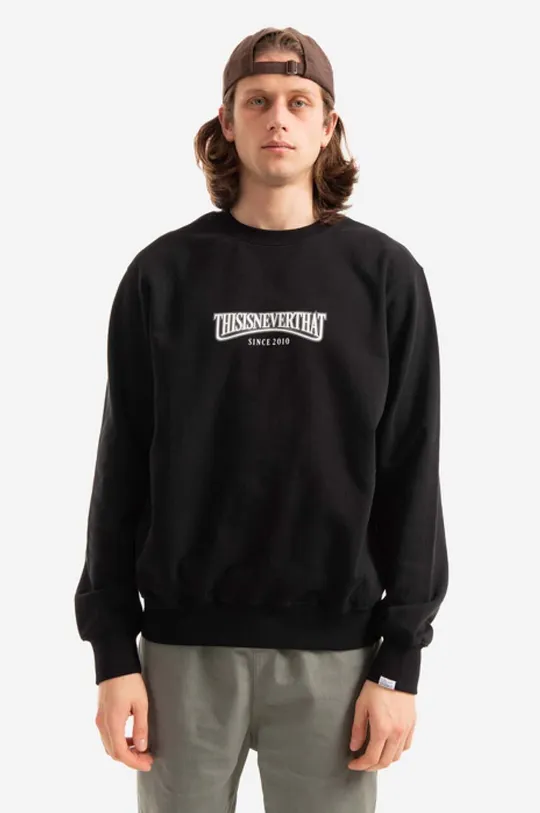 black thisisneverthat cotton sweatshirt Low Arch Crewneck Men’s
