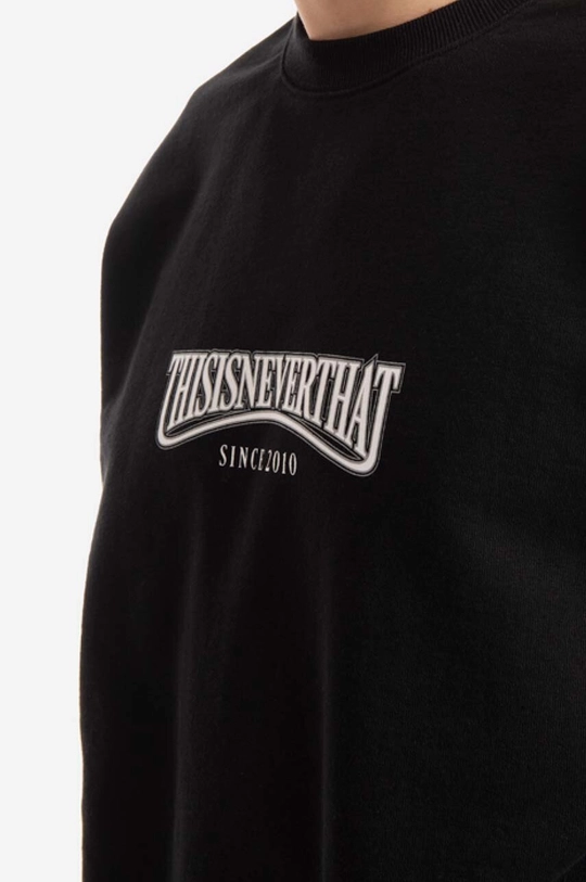 чорний Бавовняна кофта thisisneverthat Low Arch Crewneck