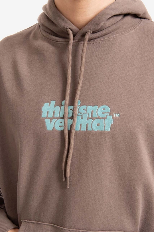 brown thisisneverthat cotton sweatshirt OL Logo