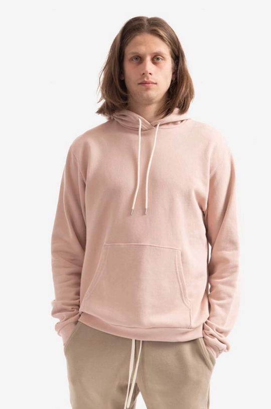 розов Памучен суичър John Elliott Beach Hoodie B121B00711A Чоловічий