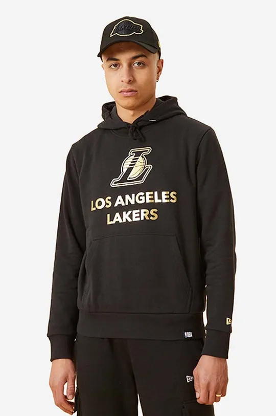 black New Era sweatshirt New Bandg Metallic Lakers Men’s