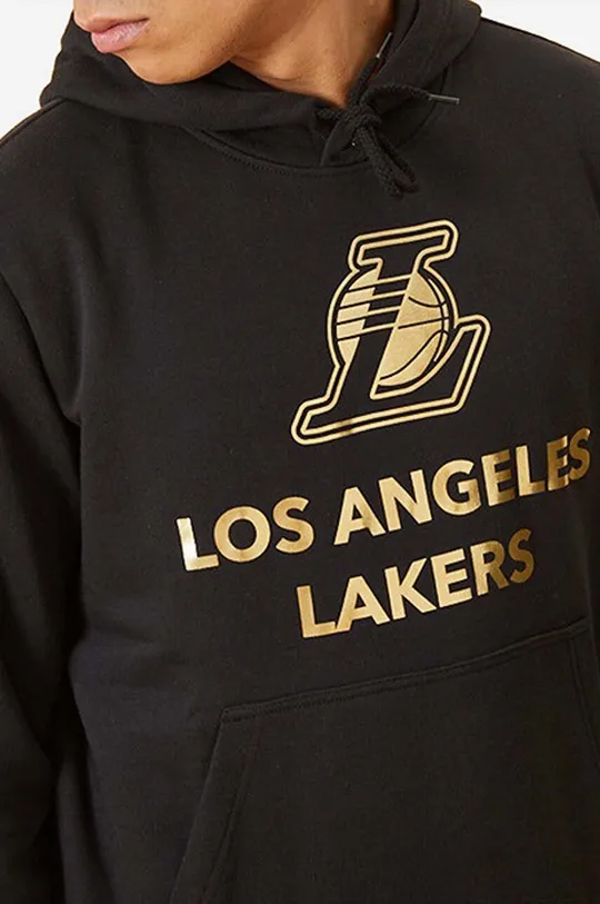 black New Era sweatshirt New Bandg Metallic Lakers