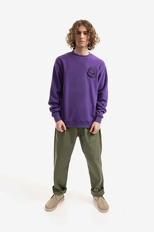 Billionaire Boys Club cotton sweatshirt Fleece Astro Crewneck violet