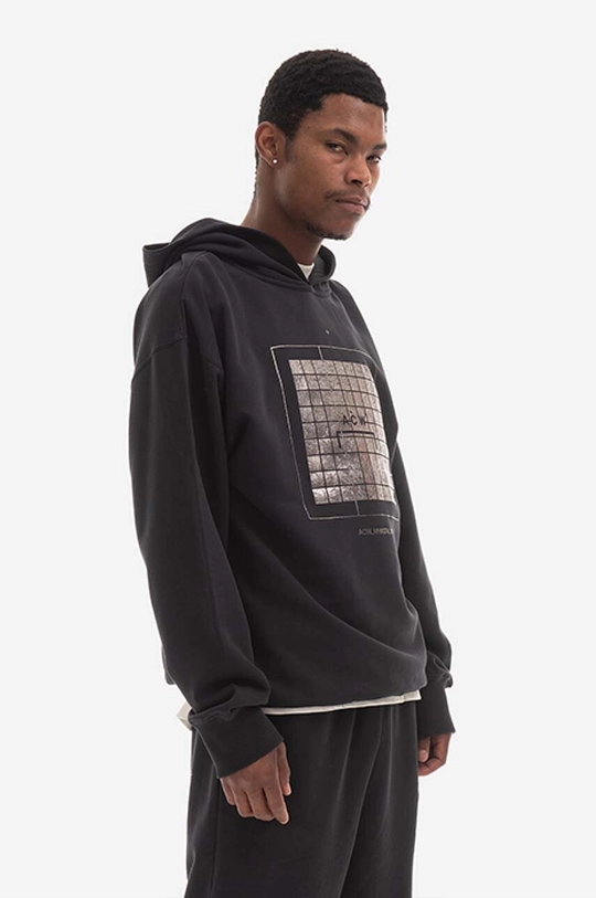 A-COLD-WALL* hanorac de bumbac Foil Grid Hoodie