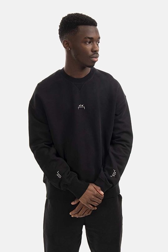 black A-COLD-WALL* cotton sweatshirt Essential Crewneck Men’s