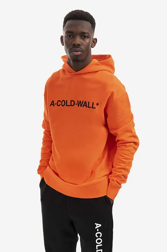 Pamučna dukserica A-COLD-WALL* Essential Logo Hoodie Muški