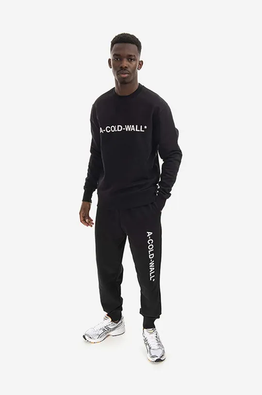 A-COLD-WALL* cotton sweatshirt Essential Logo Crewneck black