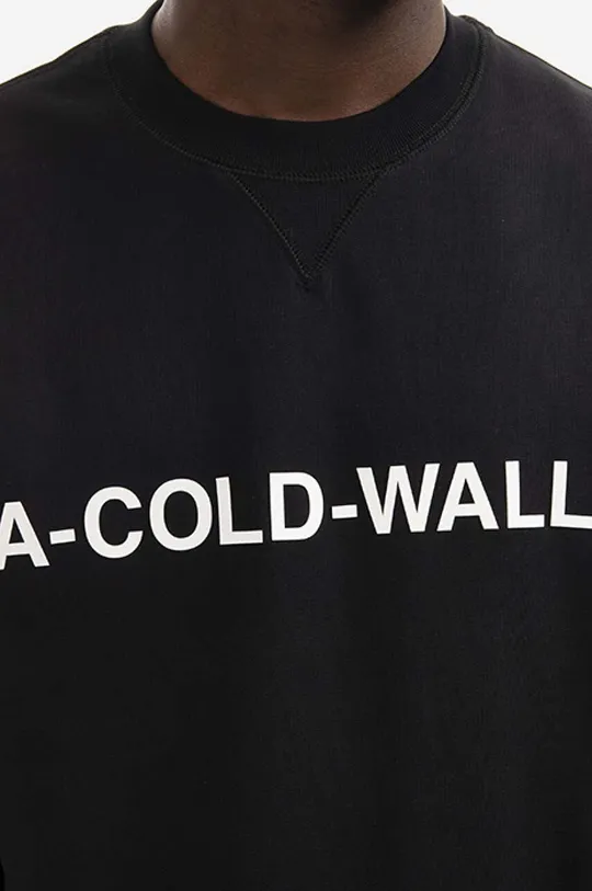 чёрный Хлопковая кофта A-COLD-WALL* Essential Logo Crewneck