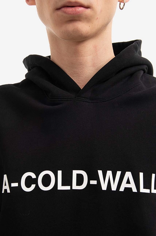 чёрный Хлопковая кофта A-COLD-WALL* Essential Logo Hoodie