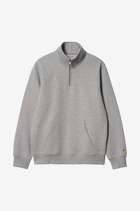 gray Carhartt WIP sweatshirt Chase Neck Zip Sweat