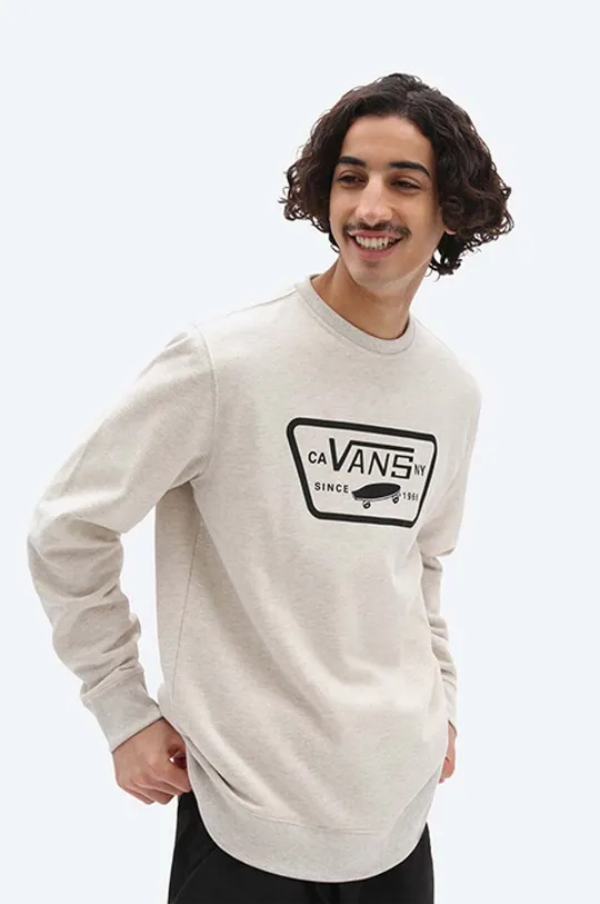 gray Vans sweatshirt Full Patch Crew Men’s