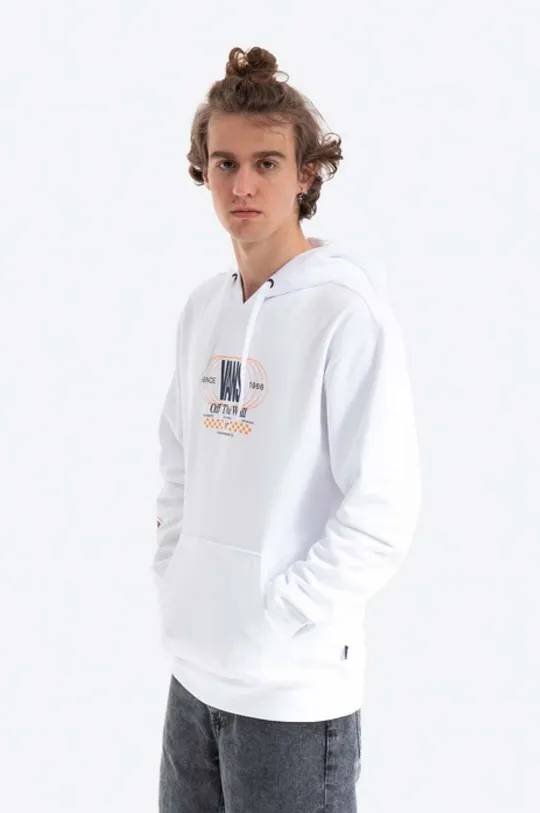 white Vans cotton sweatshirt Frequency Men’s