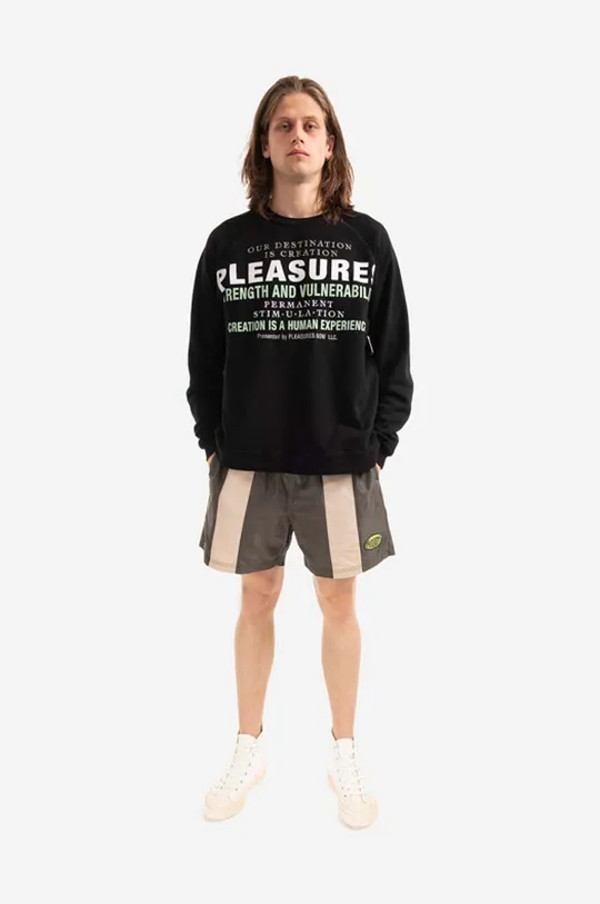 Суичър PLEASURES  Permanent Crewneck черен