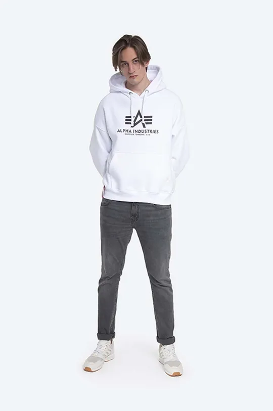Alpha Industries sweatshirt Basic OS Hoody white