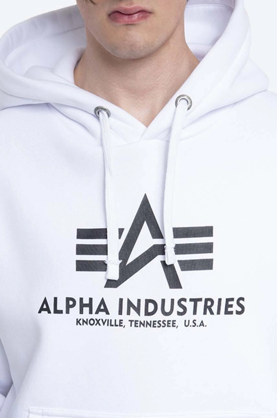 biały Alpha Industries bluza Basic OS Hoody