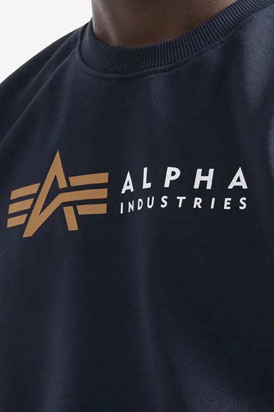 tmavomodrá Mikina Alpha Industries