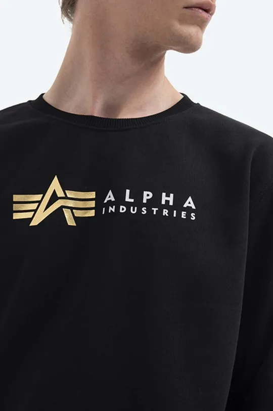 čierna Mikina Alpha Industries