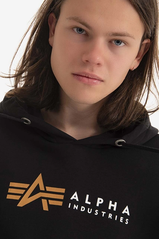 czarny Alpha Industries bluza Alpha Label Hoody