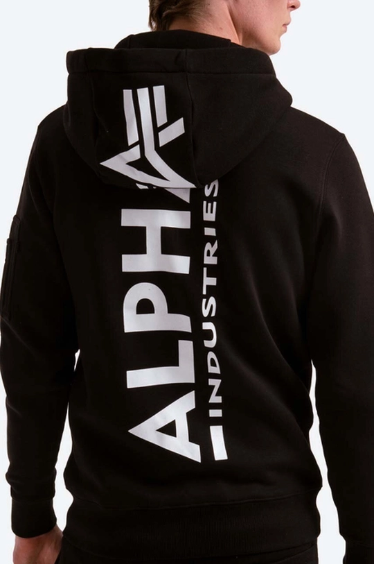 czarny Alpha Industries bluza