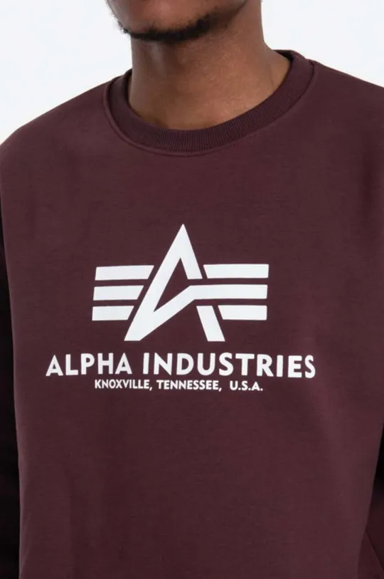 burgundia Alpha Industries bluză bluză Alpha Industries Basic 178302 21