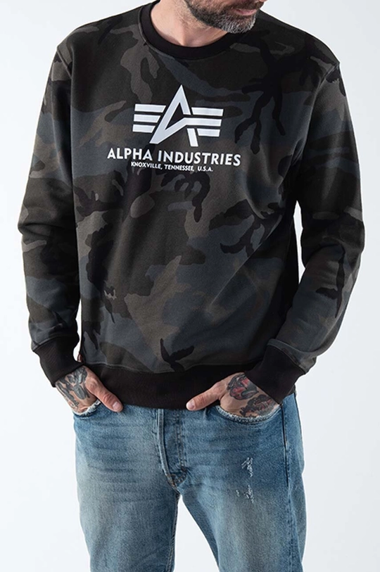 gray Alpha Industries sweatshirt Alpha Industries Basic Sweater 178302C 125 Men’s