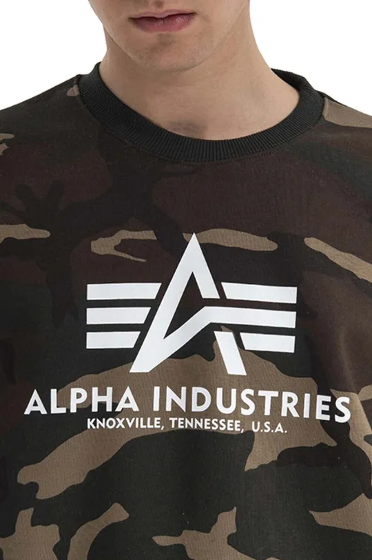 коричневый Кофта Alpha Industries Sweter Alpha Industries Basic Camo 178302C 408