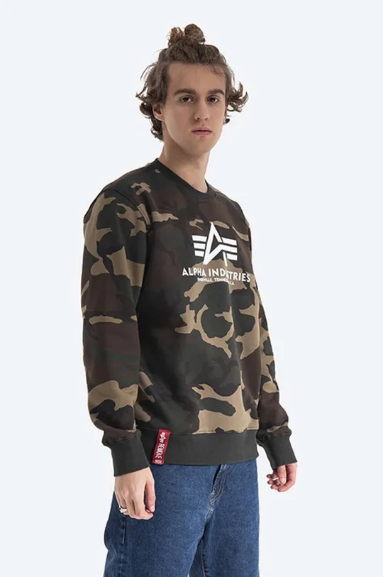 Pulover Alpha Industries Sweter Alpha Industries Basic Camo 178302C 408