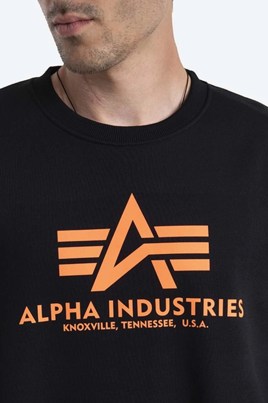 czarny Alpha Industries bluza Basic Sweater