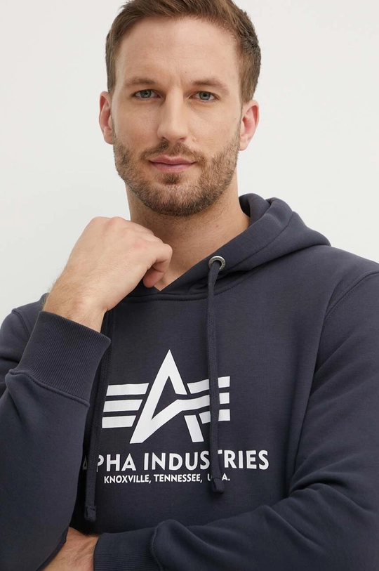 námořnická modř Mikina Alpha Industries Basic Hoody