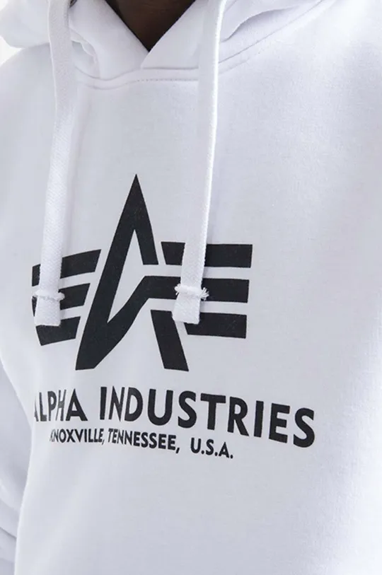 white Alpha Industries sweatshirt