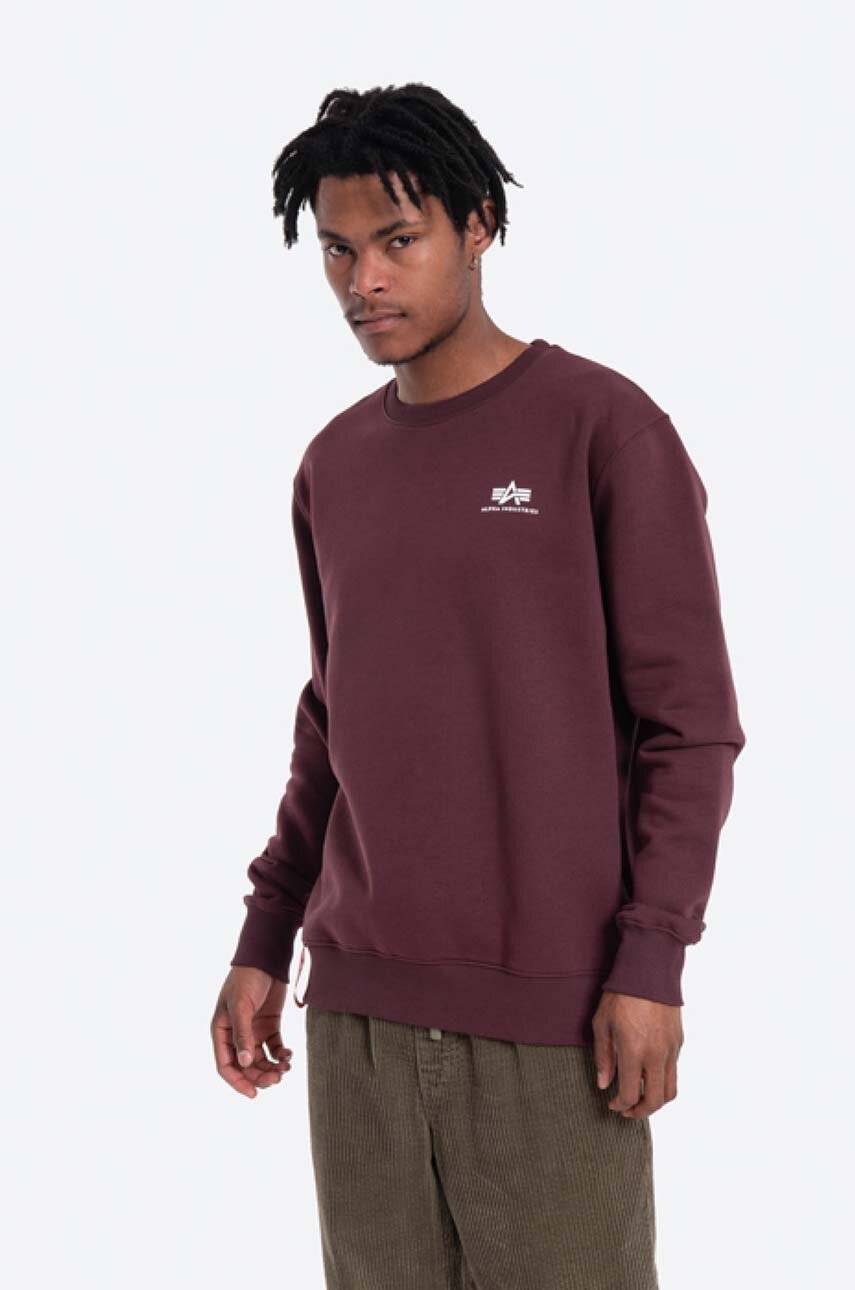 burgundské Mikina Alpha Industries Pánský