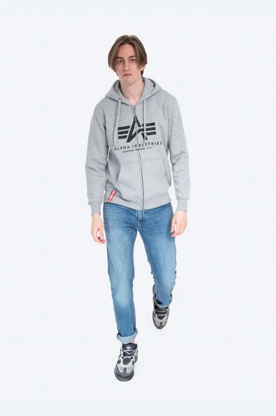 Alpha Industries bluză Basic gri