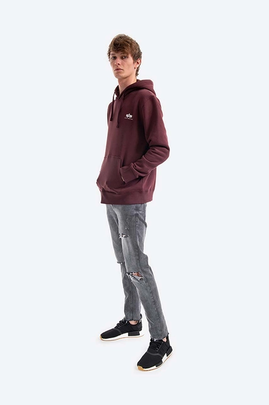 Кофта Alpha Industries Basic бордо