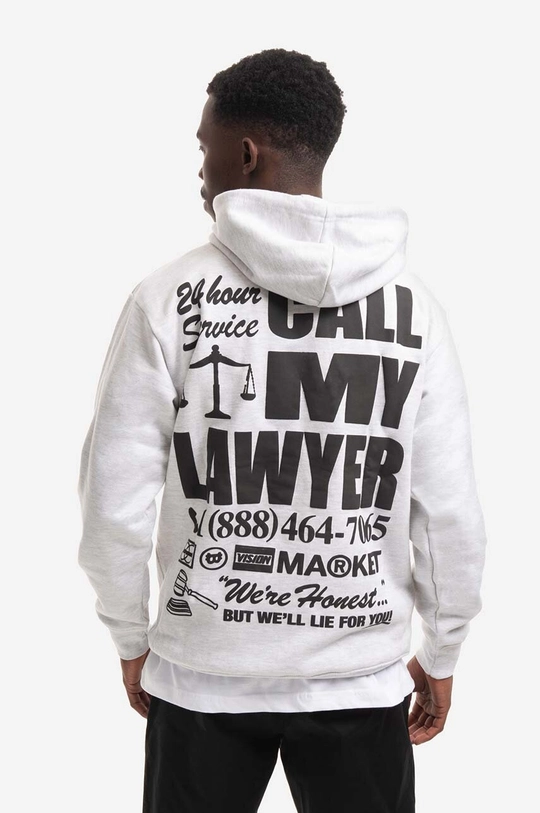 Pamučna dukserica Market 24 HR Lawyer Service Hoodie  100% Pamuk