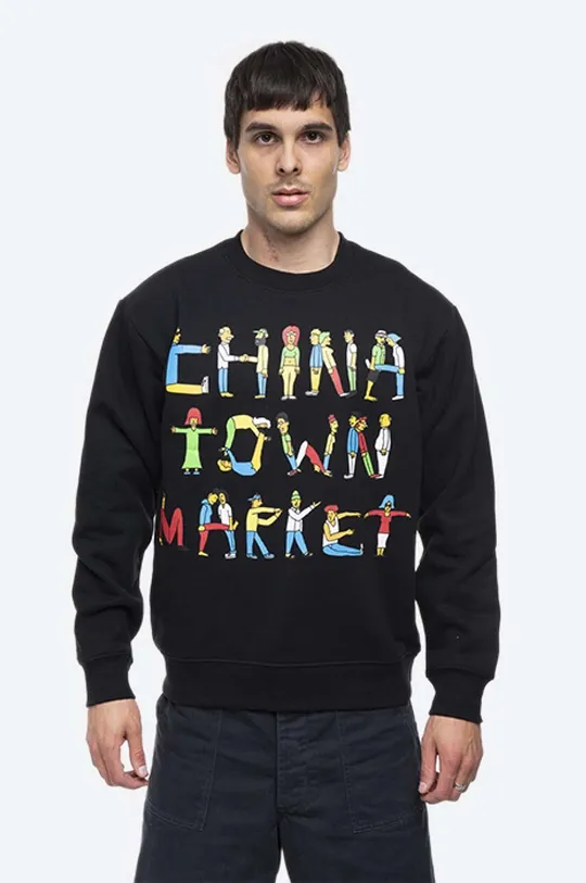 Βαμβακερή μπλούζα Market Chinatown Market City Aerobics Crewneck Ανδρικά